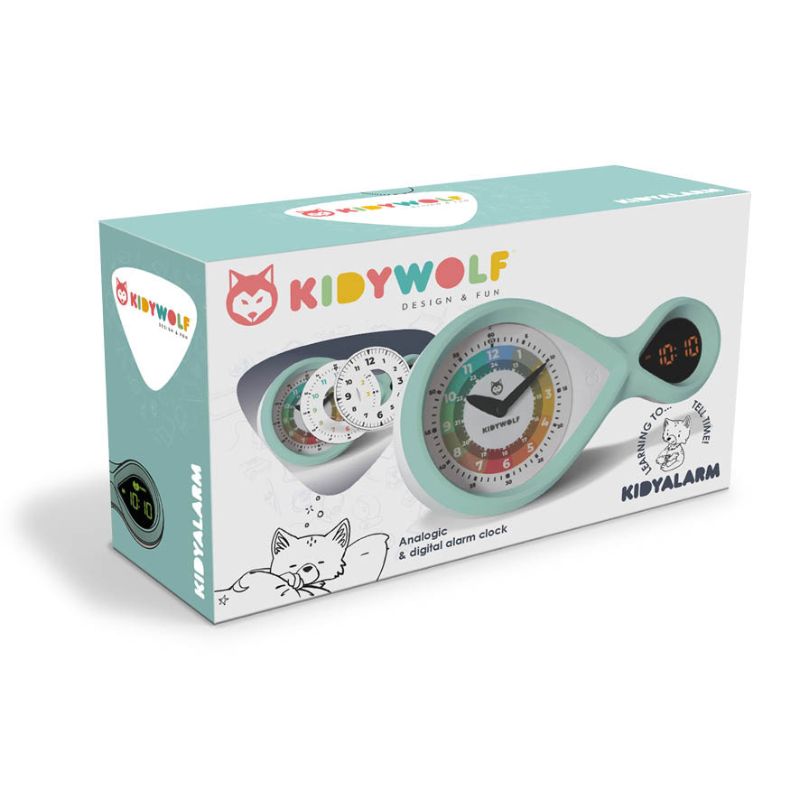 Kidywolf Kidyalarm - Educatieve wekker voor kinderen - Munt