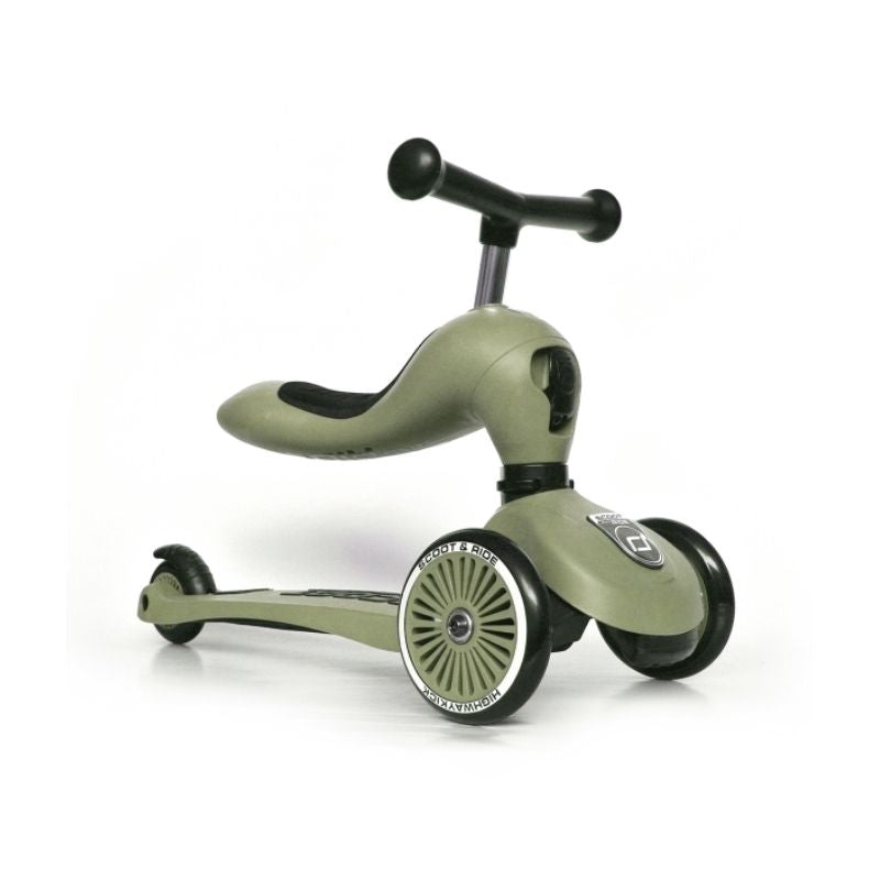 Scoot and Ride Highwaykick 1 - Olive (2-in-1)