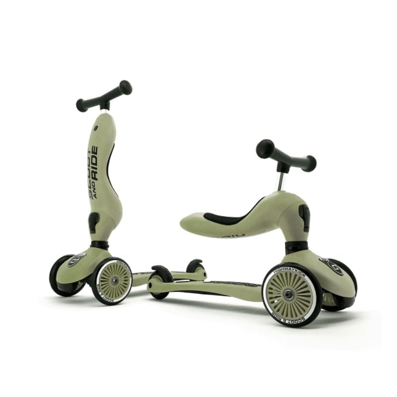 Scoot and Ride Highwaykick 1 - Olive (2-in-1)