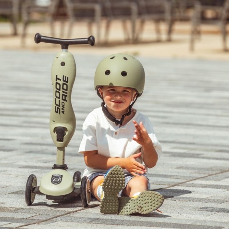 Scoot and Ride Highwaykick 1 - Olive (2-in-1)